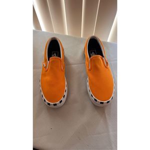 Vans UNISEX Classic Slip-On Stacked Platform Bright Orange MENS SZ 6.5 Women 8